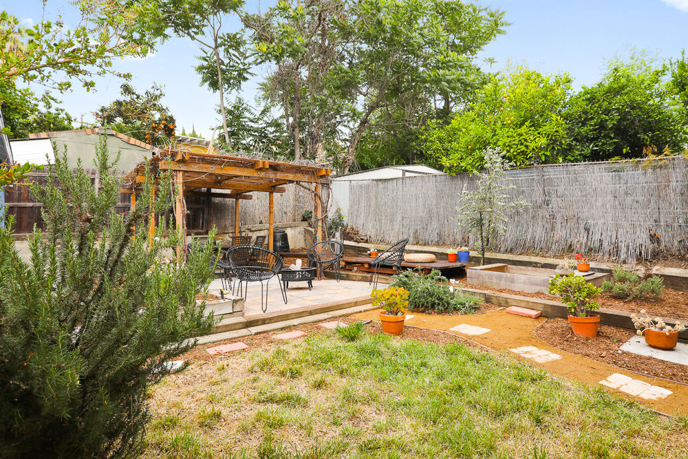 734 Milo Terrace backyard and terrace